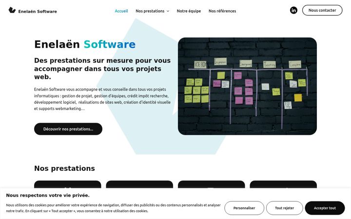 Screenshot of enelaen.com