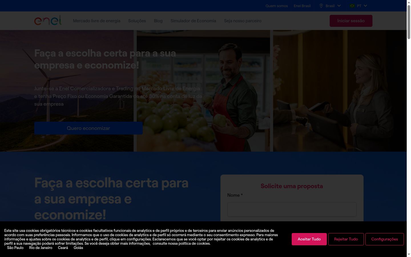 Sutikimo reklamjuostės, rodytos prieš bet kokią sąveiką, ekrano kopija