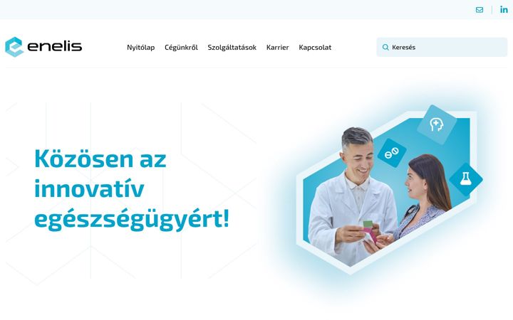 Screenshot von enelis.hu
