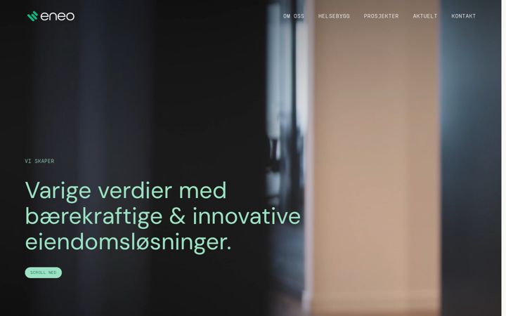 Screenshot van eneo.no