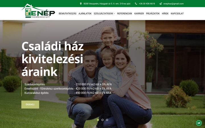 Snímek obrazovky enephaz.hu