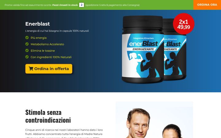 Skærmbillede af enerblast.it