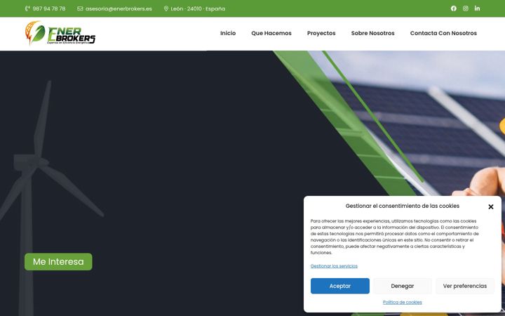 Capture d'écran de enerbrokers.es