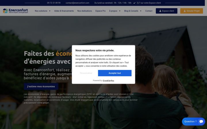 Screenshot of enerconfort.com