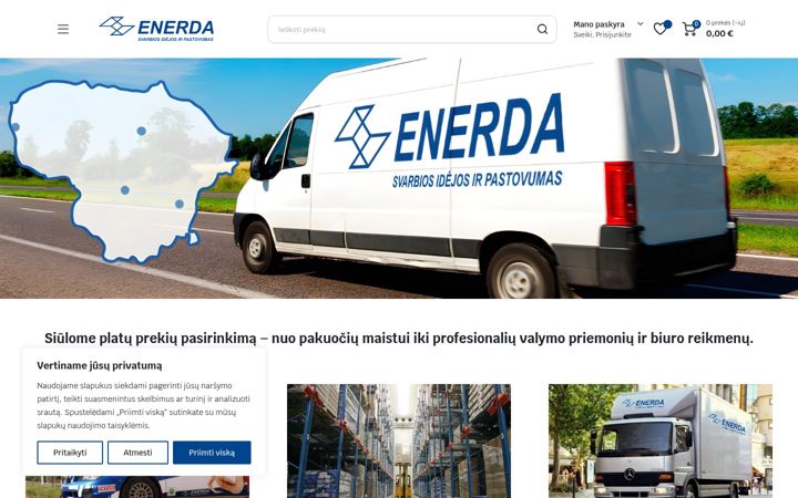 Screenshot of enerda.lt
