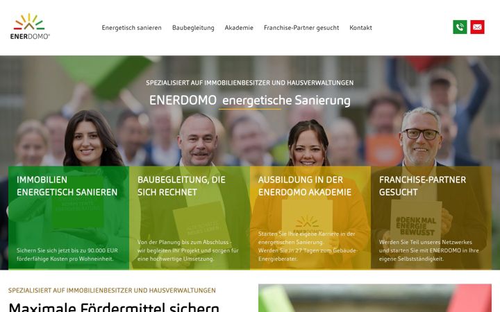 Ekrānuzņēmums no enerdomo.de