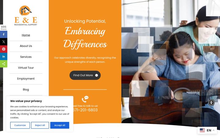 Screenshot of eneresidential.com