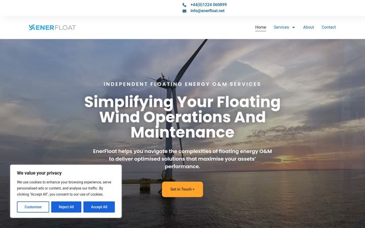 Captura de ecrã de enerfloat.net