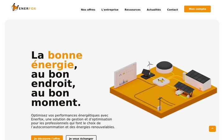 Screenshot of enerfox.fr