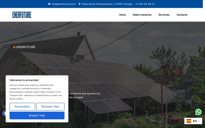 Screenshot of enerfuture.com