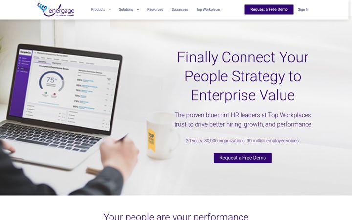 Screenshot of energage.com
