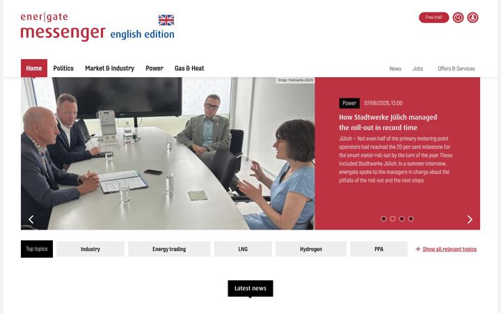Screenshot of energate-messenger.com