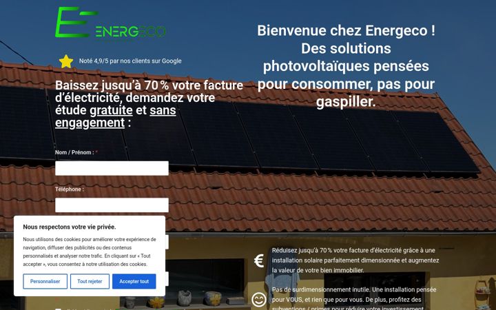 Screenshot of energeco67.fr
