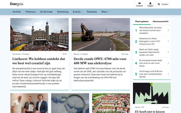 Snímek obrazovky energeia.nl