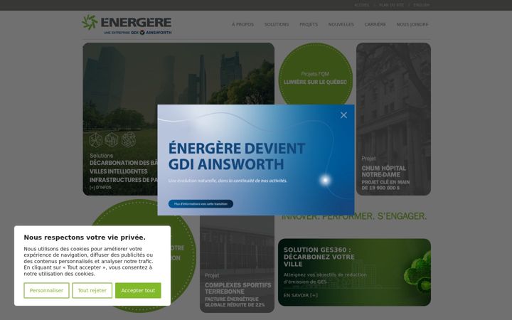 Screenshot of energere.com