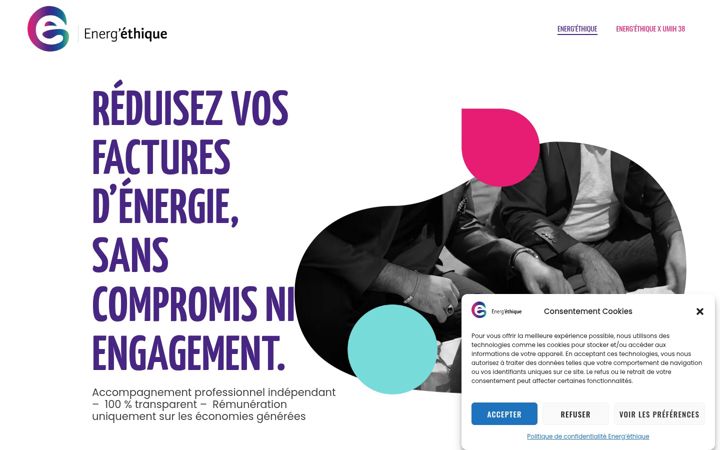 Screenshot of energethique38.fr