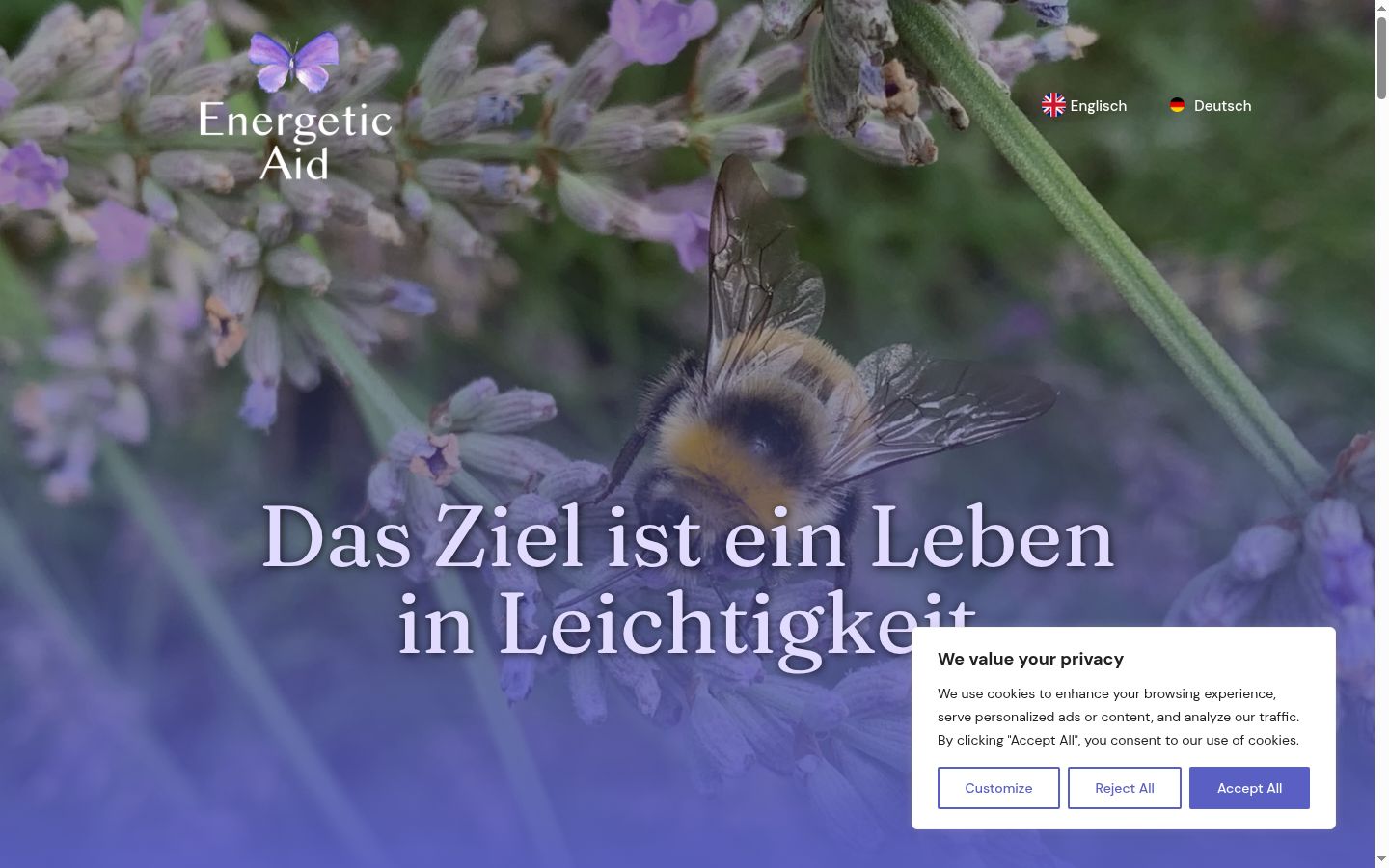 Capture d'écran de la bannière de consentement affichée avant toute interaction