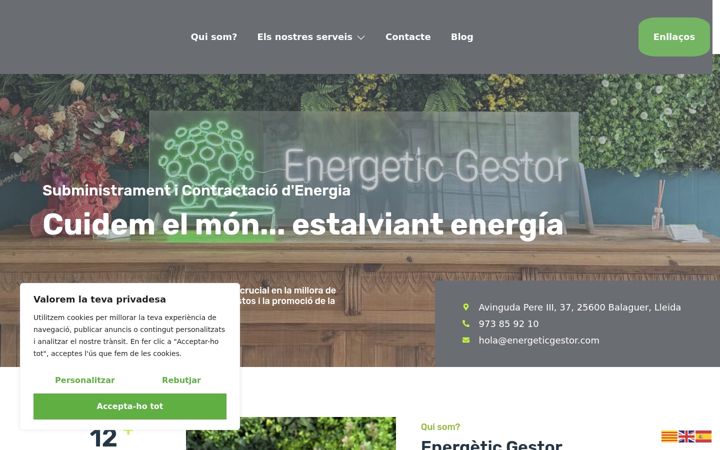 Screenshot of energeticgestor.com