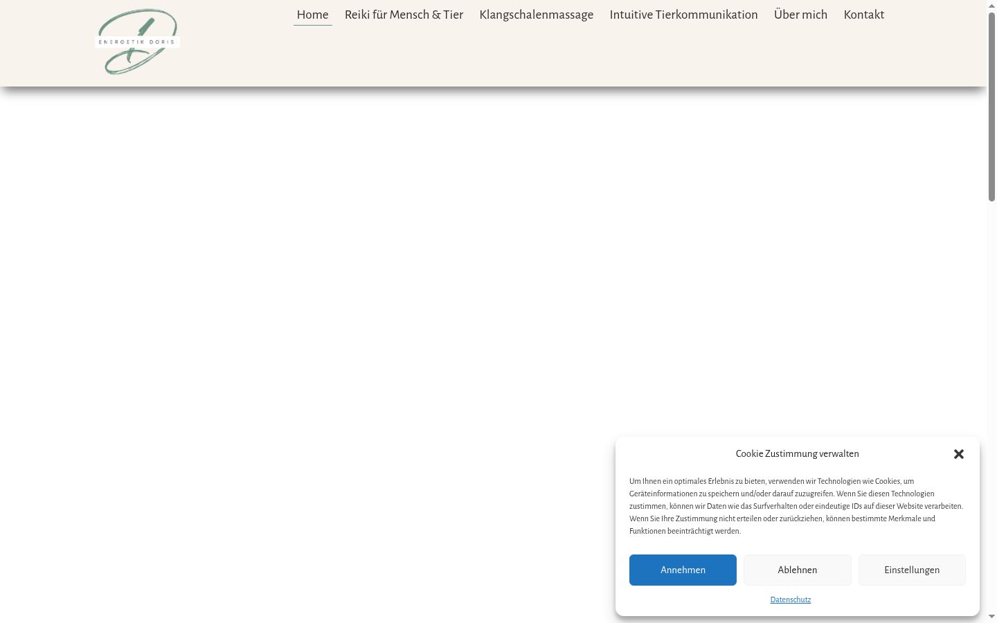 Snimka zaslona bannera za privolu prikazanog prije bilo kakve interakcije