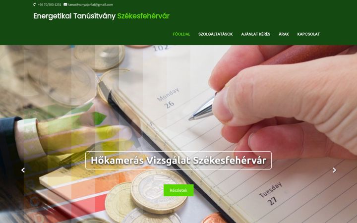 Snímek obrazovky energetikai-tanusitvany-szekesfehervar.hu