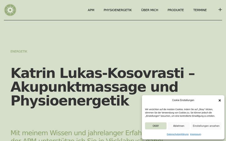 Screenshot of energetische-praxis.com