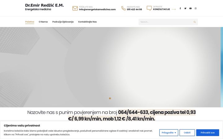 Screenshot of energetskamedicina.com