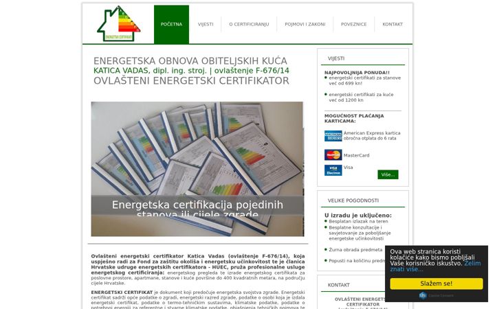 Snímek obrazovky energetsko-certificiranje-vadas.hr