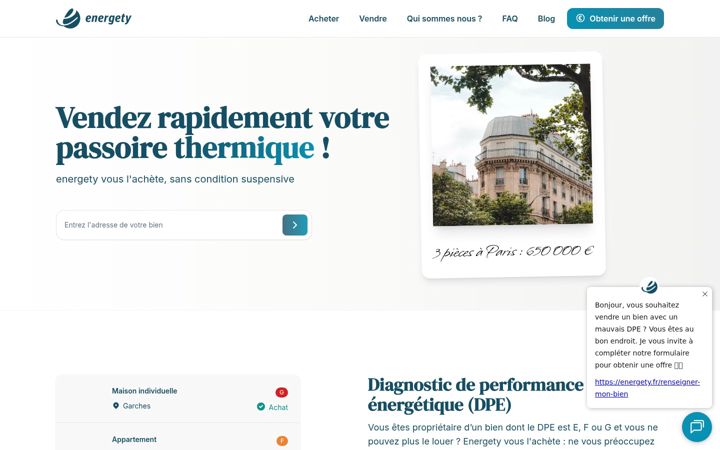 Screenshot of energety.fr