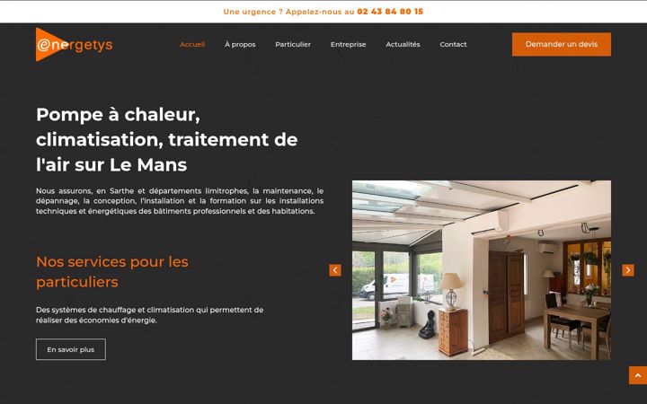 Screenshot of energetys.fr