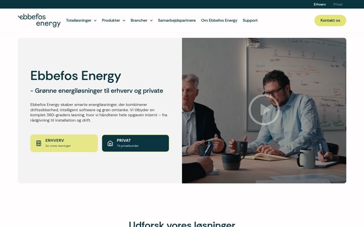 Skärmbild av energi360.dk