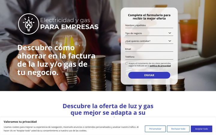 Screenshot of energia-empresas.com