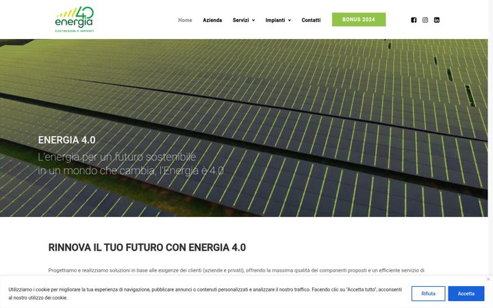 Screenshot of energia40.com