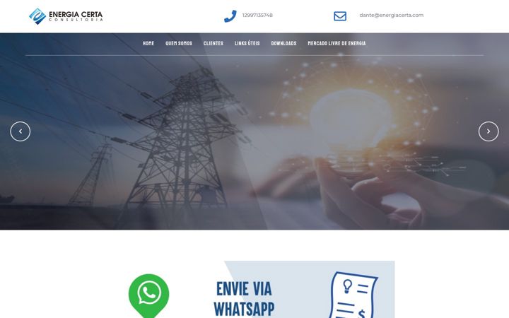 Screenshot of energiacerta.com