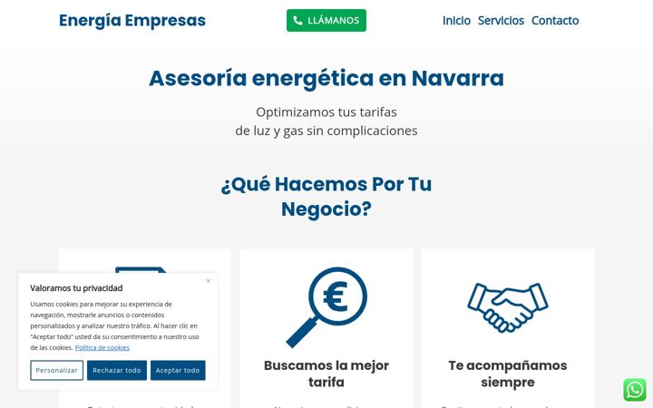 Екранна снимка на energiaempresas.es