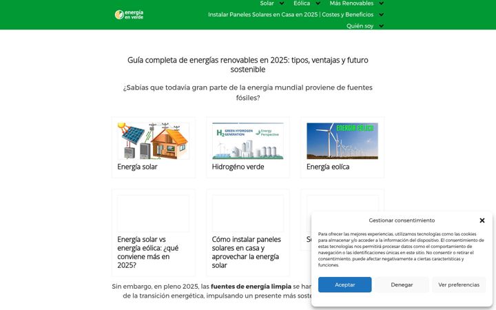 Екранна снимка на energiaenverde.es