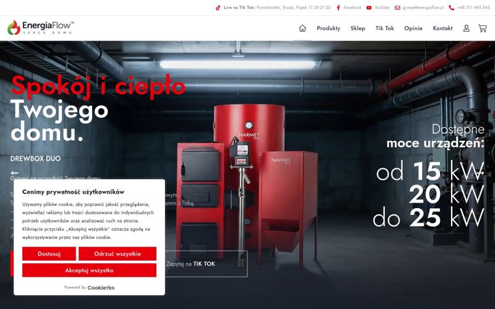 Ekrano kopija energiaflow.pl