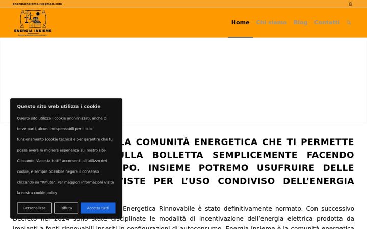 Screenshot di energiainsieme.it