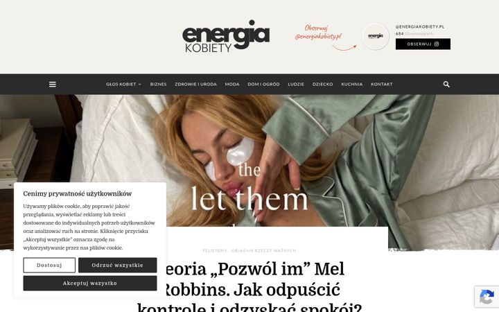 Ekrano kopija energiakobiety.pl