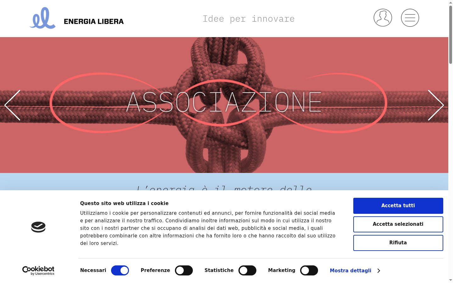 Capture d'écran de la bannière de consentement affichée avant toute interaction