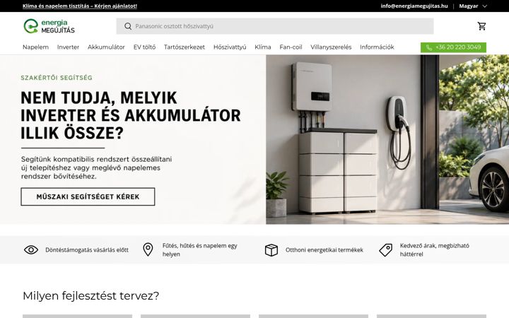 Snímek obrazovky energiamegujitas.hu