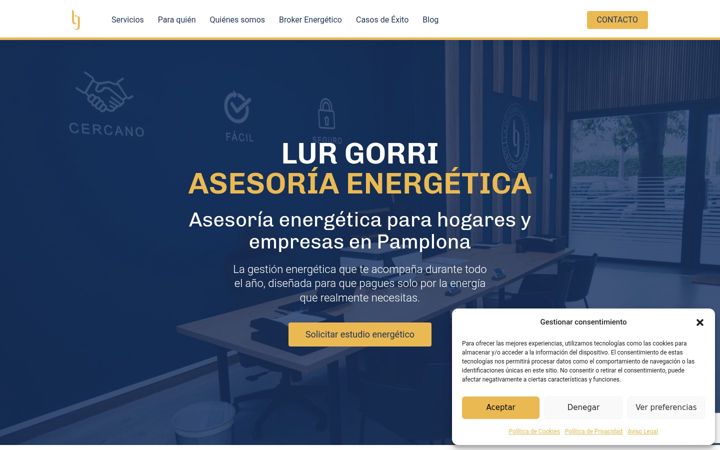 Screenshot of energianavarra.com