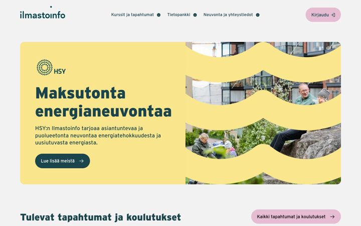 Екранна снимка на energianeuvonta.fi