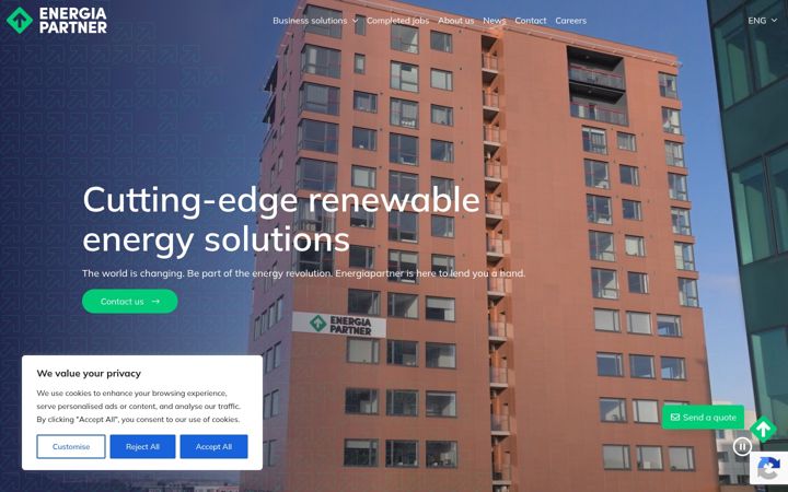 Capture d'écran de energiapartner.eu