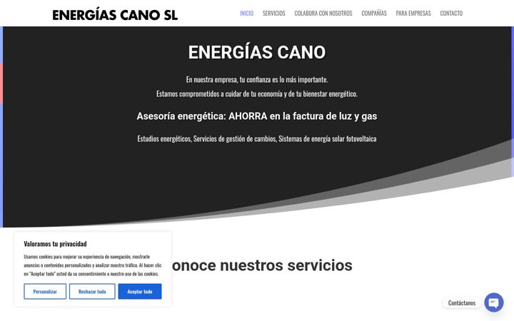 Screenshot of energiascano.com