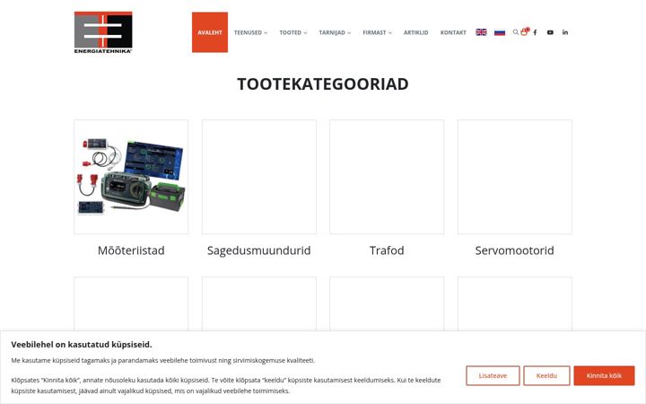 Screenshot of energiatehnika.ee
