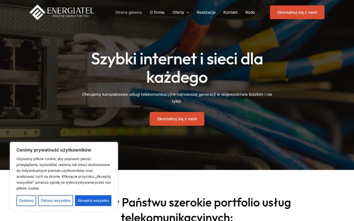 Ekrano kopija energiatel.pl