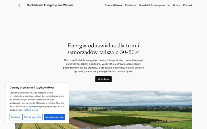 Ekrano kopija energiazwarmii.pl