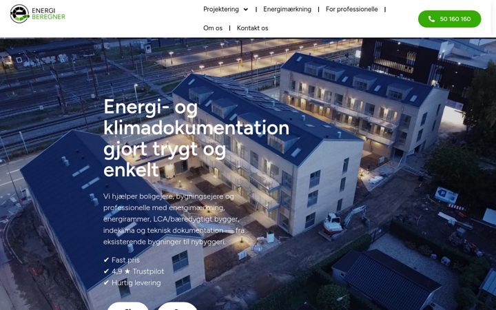 Skärmbild av energiberegner.dk