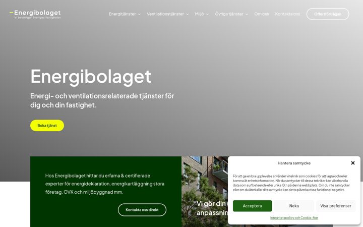 Screenshot von energibolaget.se