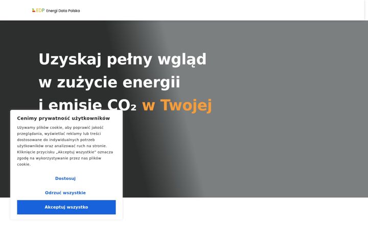 Kuvakaappaus sivustosta energidatapolska.pl